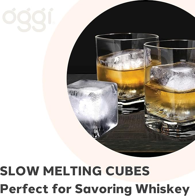OGGI SET/2 Square Ice Trays Gray