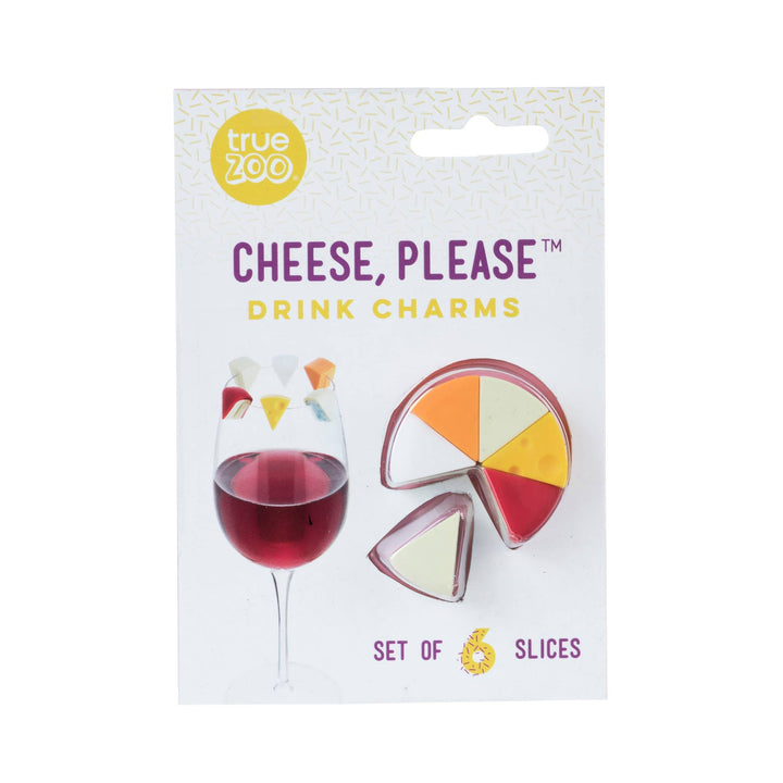 TrueZoo Cheese Please Silicone Glass Markers Set of 6