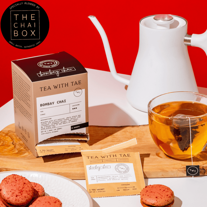 Bombay Masala Chai Tea Box (15 wrapped pyramid tea bags)
