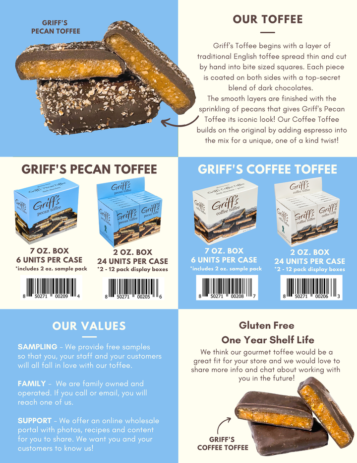Griff's Pecan Toffee - 7oz
