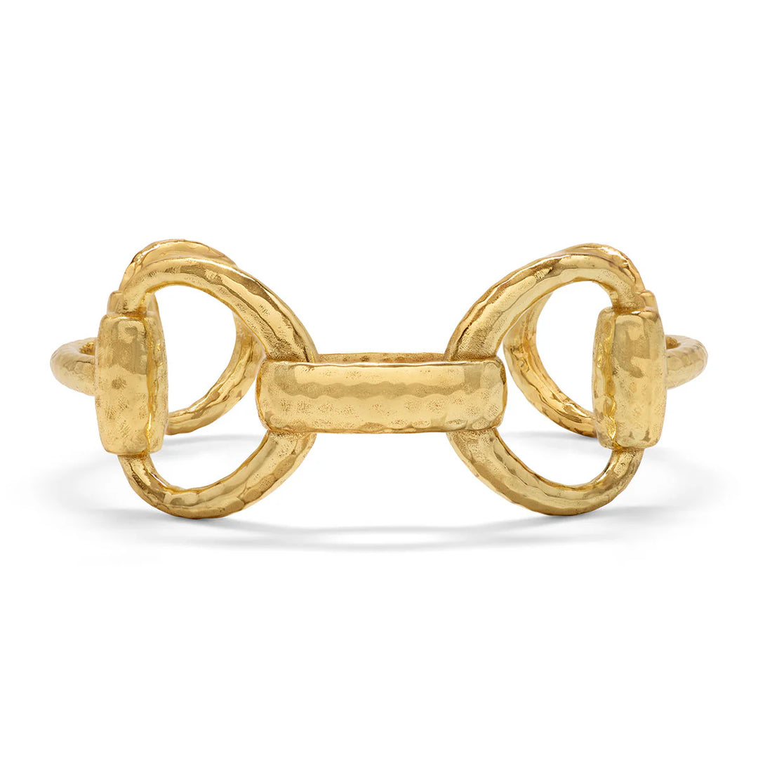 Equestrian Snaffle Bit Cuff - Gold