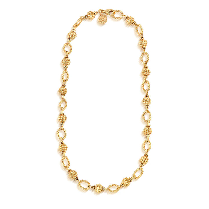 Berry & Bead Chain, 24" - Gold