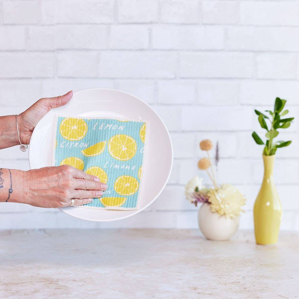 Limone blu Eco Sponge Cloths (Set of 2)