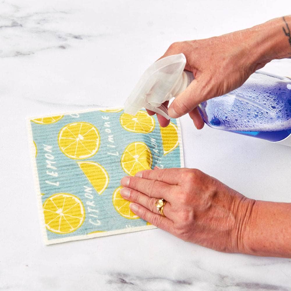 Limone blu Eco Sponge Cloths (Set of 2)
