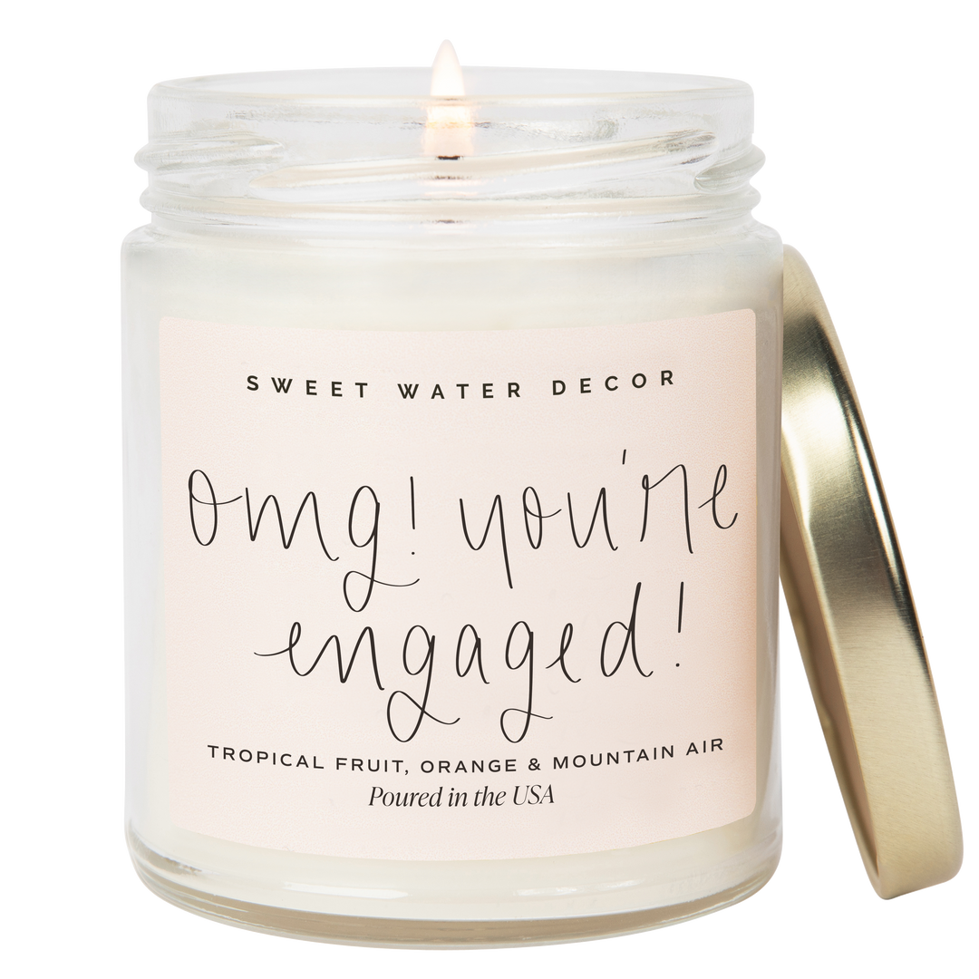 OMG! You're Engaged! 9 oz Soy Candle - Wedding Gifts