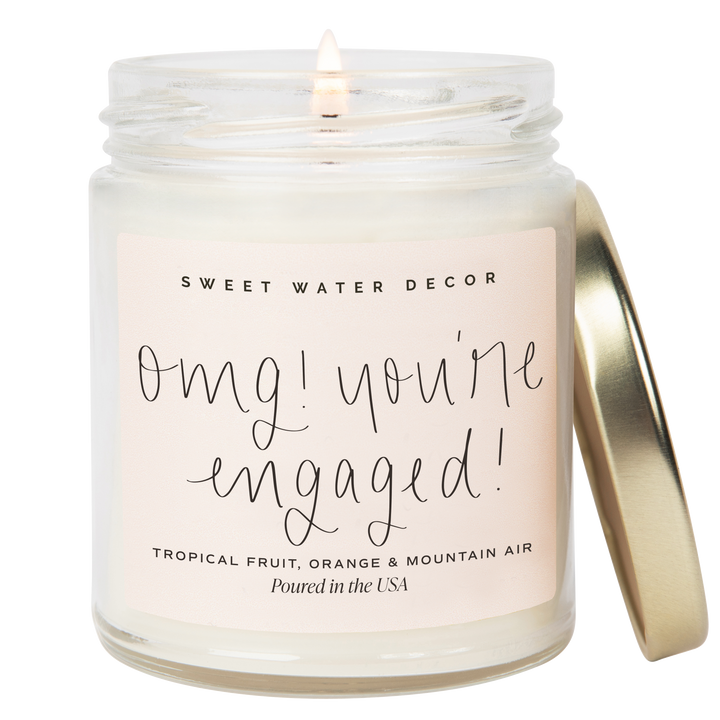 OMG! You're Engaged! 9 oz Soy Candle - Wedding Gifts