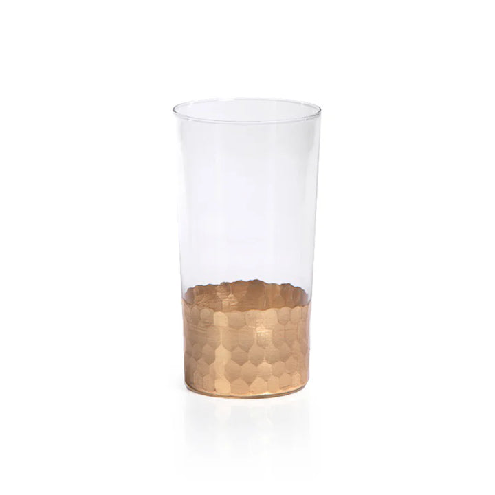Fez Cut Glassware with Gold Leaf