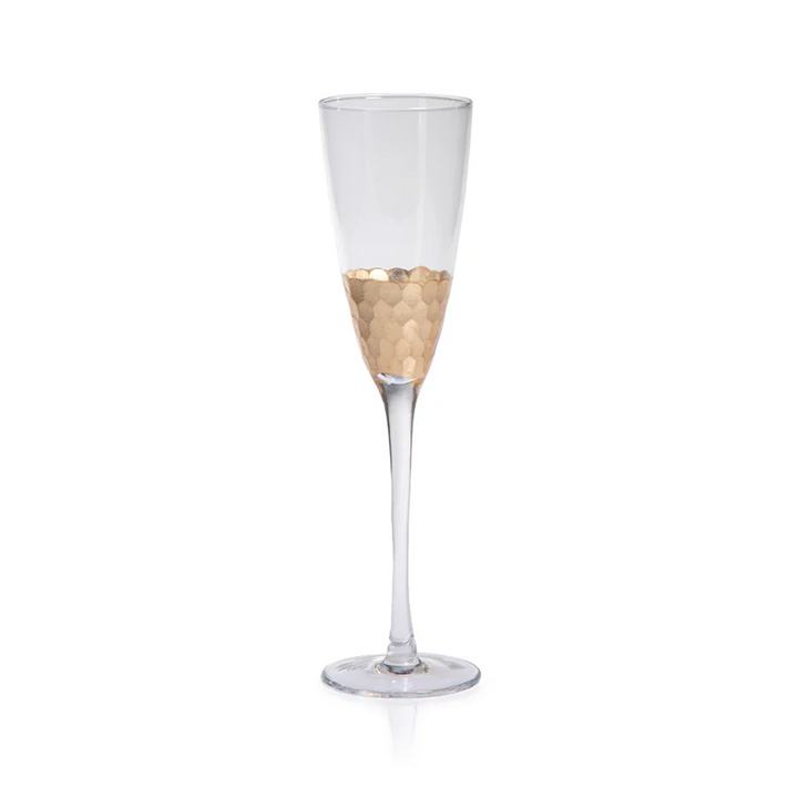 Fez Cut Glassware with Gold Leaf