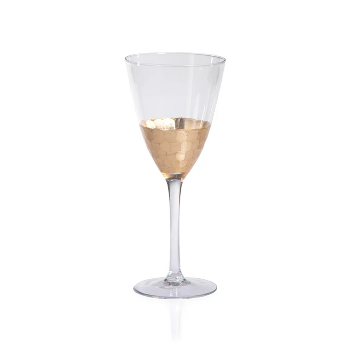 Fez Cut Glassware with Gold Leaf