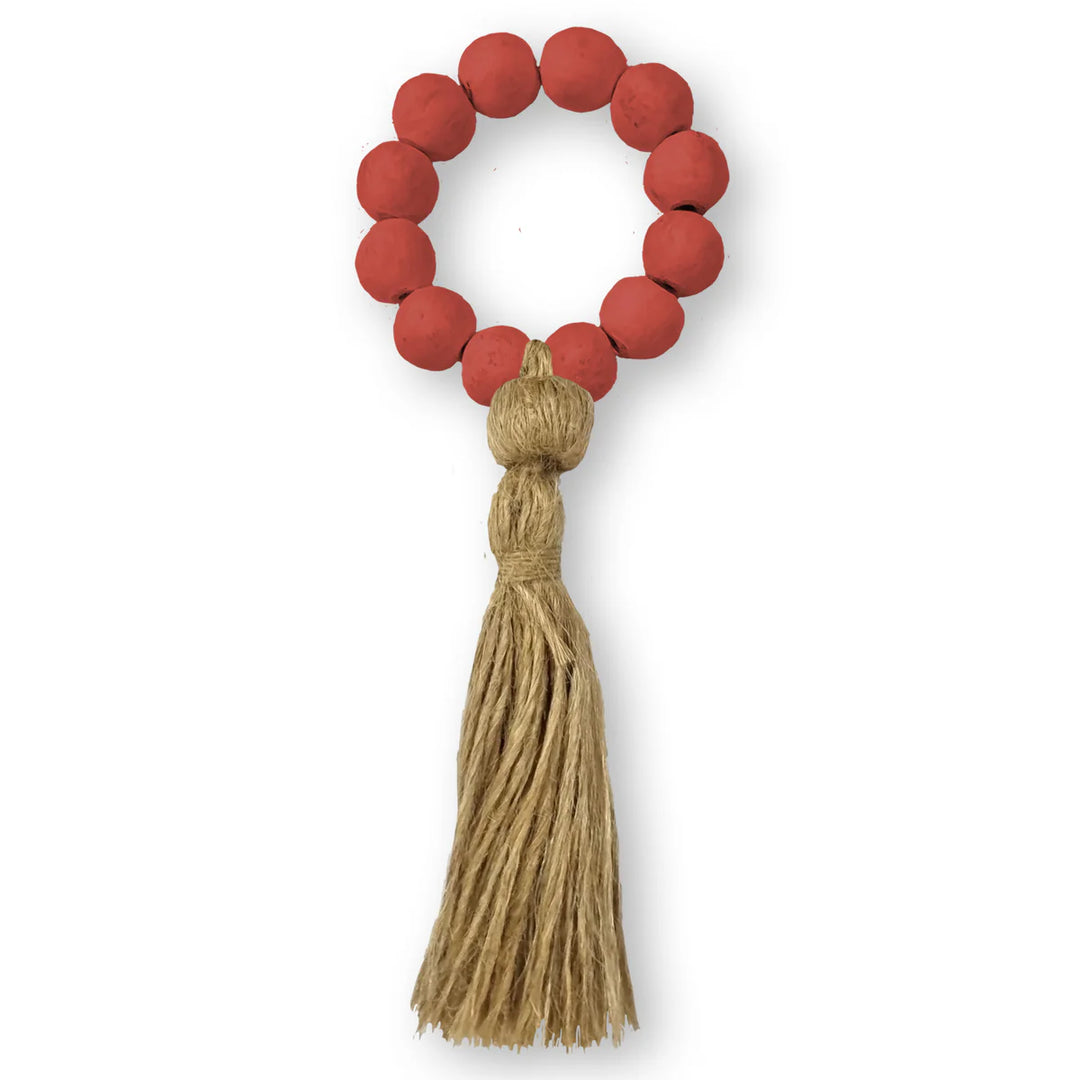 Terracotta Beads with Jute Napkin Ring