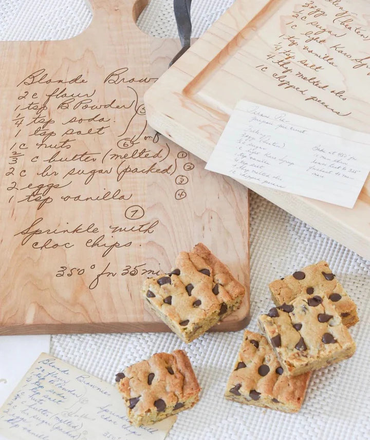 Engraved Recipe Maple Board - 16" x 10"