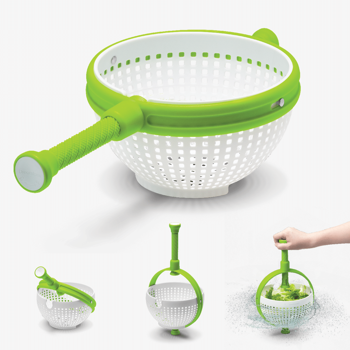 Dreamfarm Spina Collapsible Salad Spinner - Thumbnail 3
