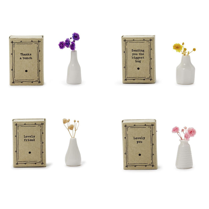 Lovely Vase Dried Flowers Matchbox