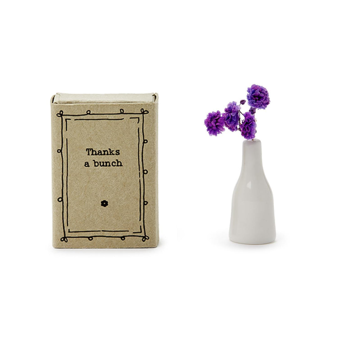 Lovely Vase Dried Flowers Matchbox