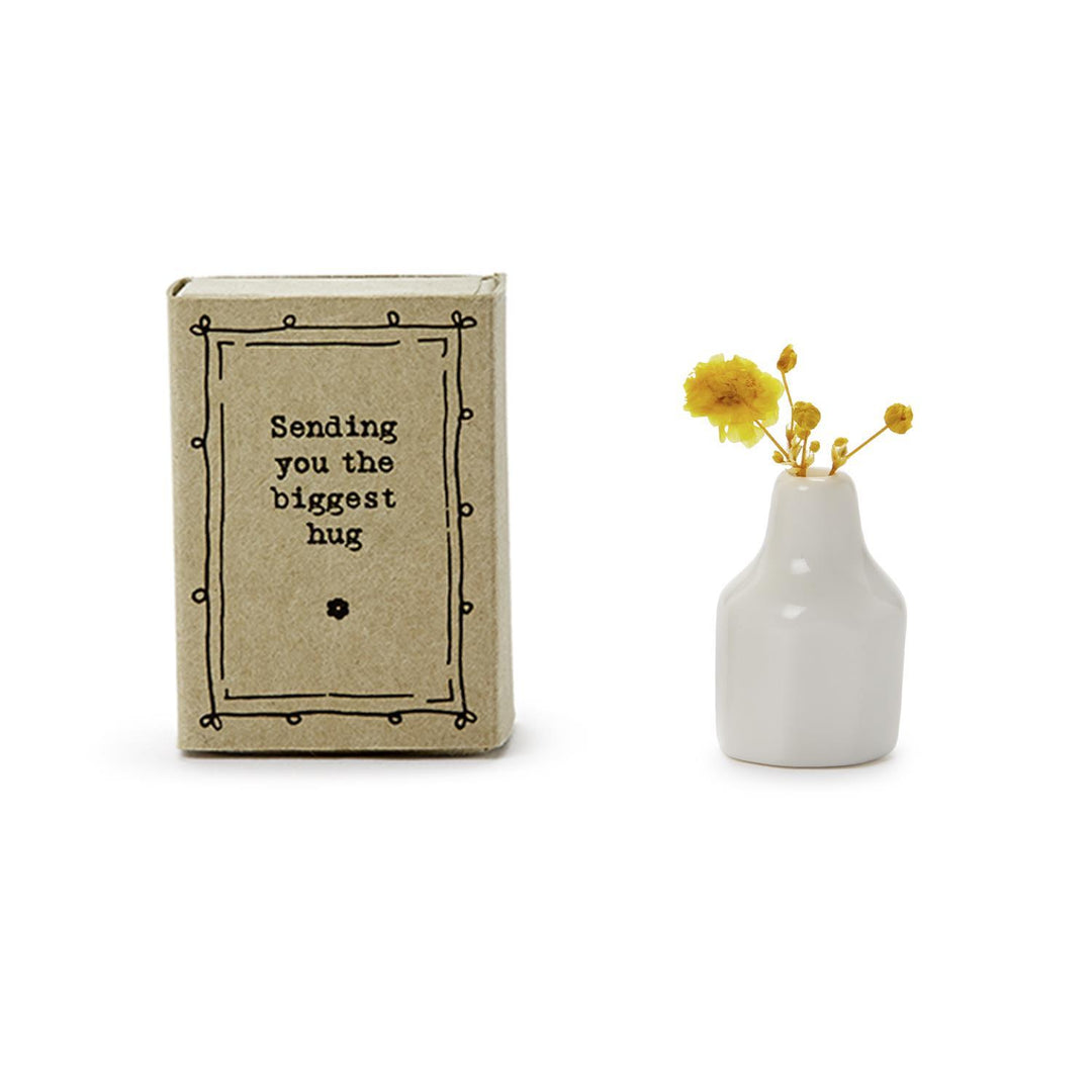 Lovely Vase Dried Flowers Matchbox