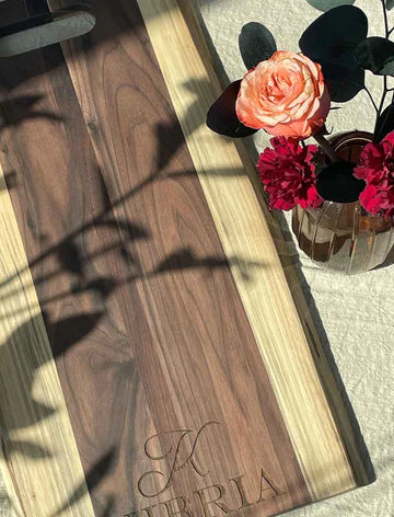 Live Edge Walnut Charcuterie Board - 24" x 12"