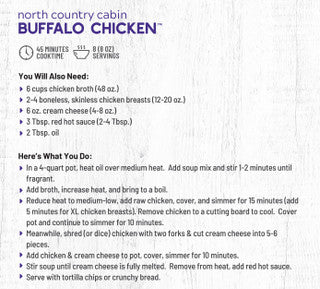 North Country Cabin Buffalo Chicken Soup