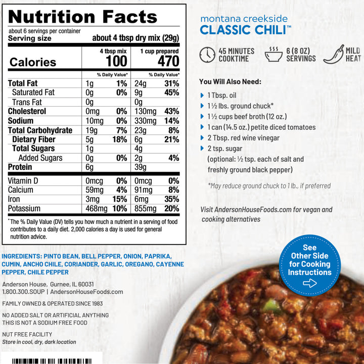 Montana Creekside Classic Chili Mix