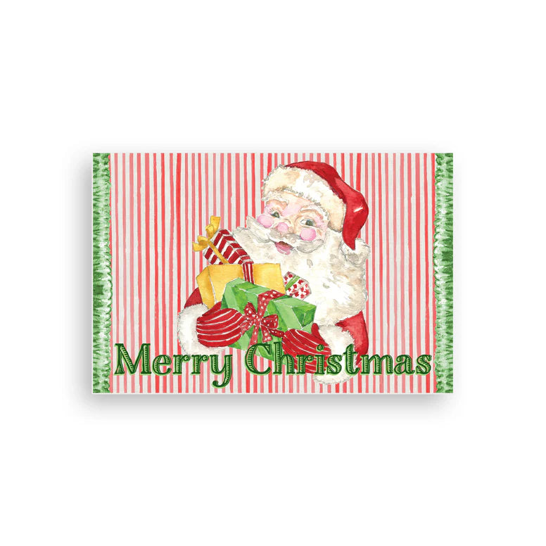 Santa and Presents Vinyl Floor Mat