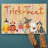 Halloween Gang Vinyl Floor Mat