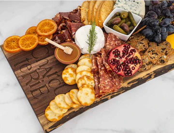 Live Edge Walnut Charcuterie Board - 24" x 12"