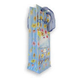 Floral Birthday Cake Paper Wine Bag
