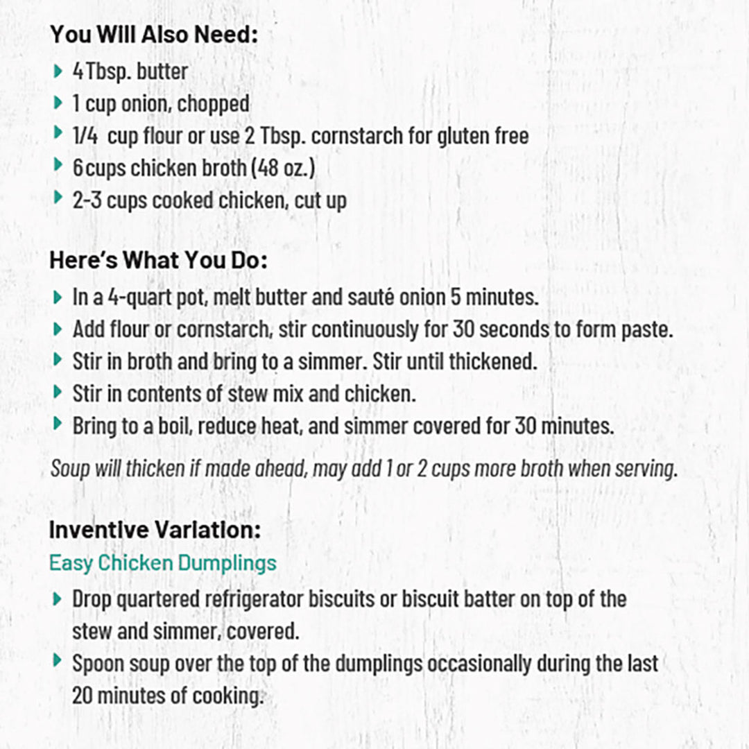 Colorado Campfire Chicken Stew