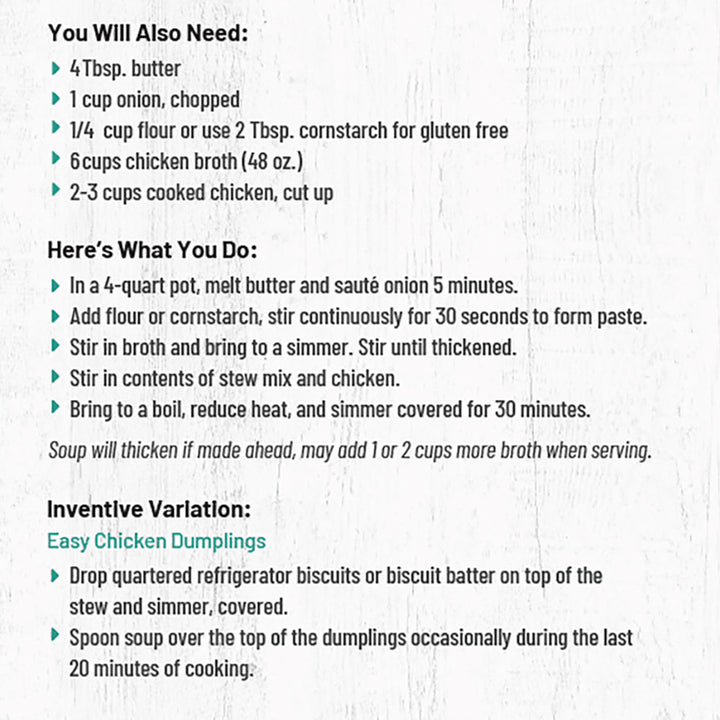 Colorado Campfire Chicken Stew