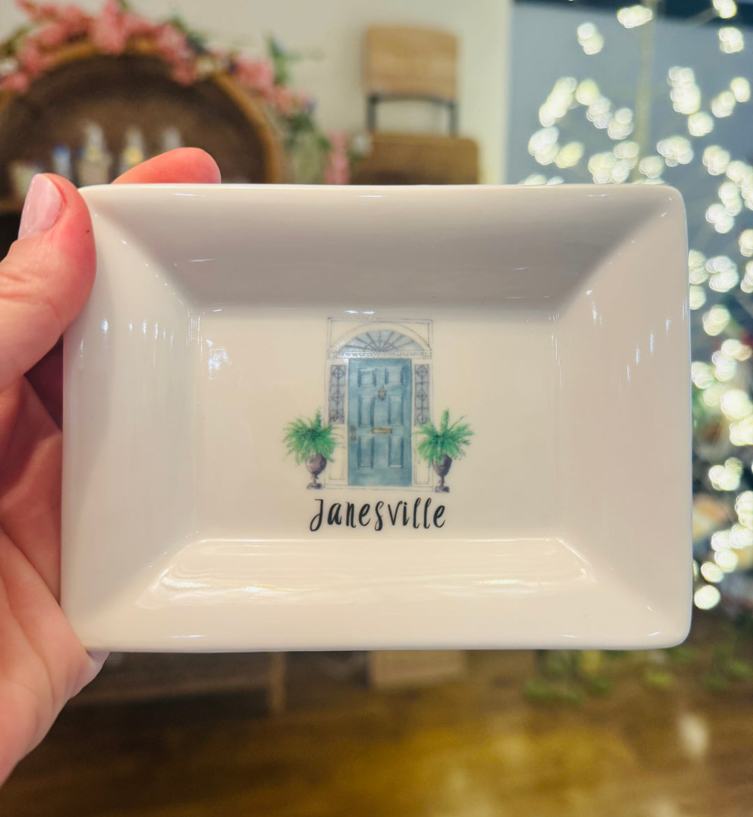 Janesville Blue Door Mini Dish