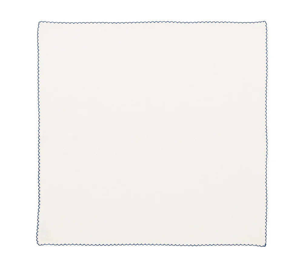 WHITE/BLUE NAPKIN: CASBAH