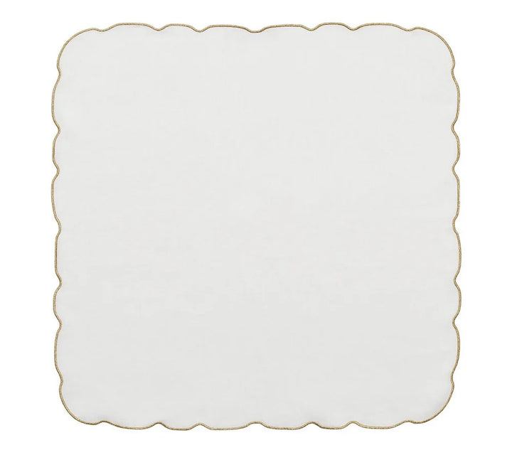 Luminance Napkin in White & Gold