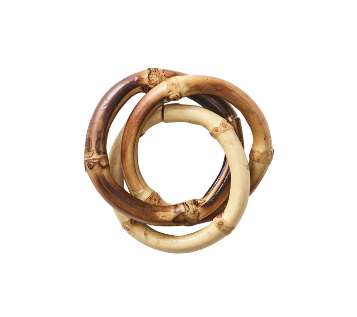 Bamboo Trinity Napkin Ring - Natural