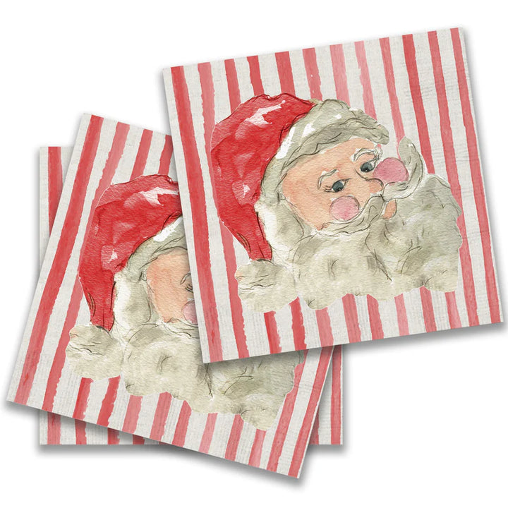 Santa With Red Hat Cocktail Nap