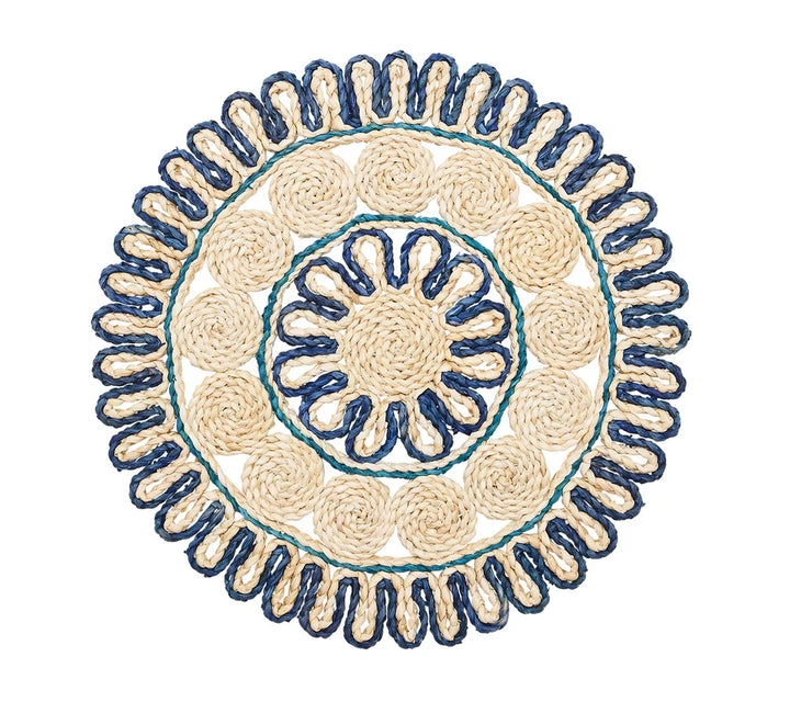 NATURAL/BLUE PLACEMAT: CASBAH