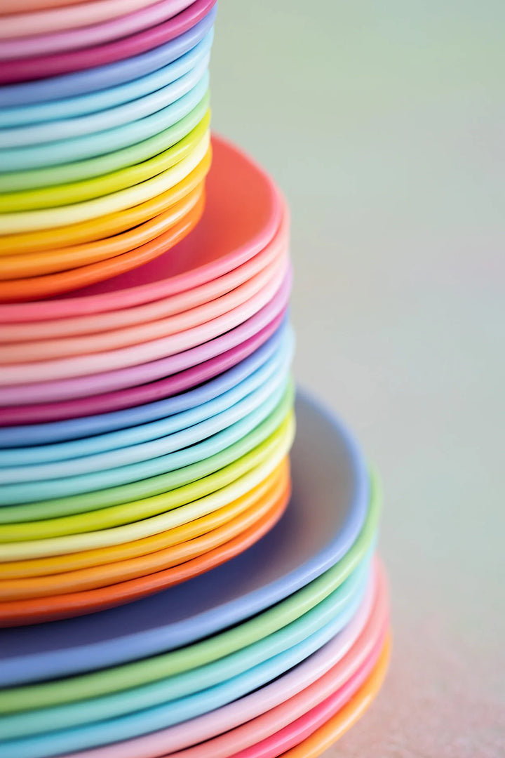 Rainbow Dinner Plate, Melamine, 11"