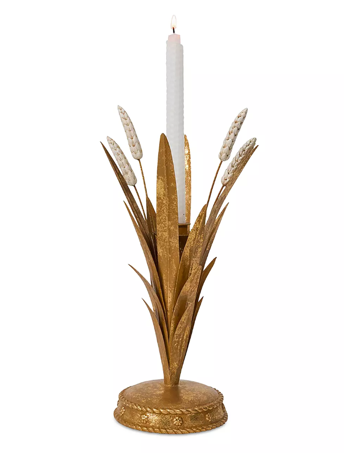 Forest Walk  Wheat 13" Candlestick