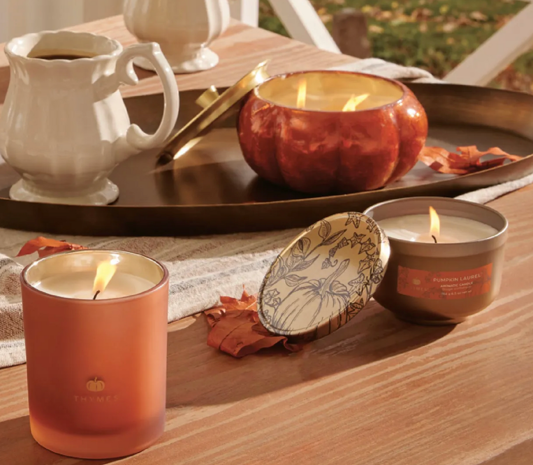 Pumpkin Laurel Poured Candle Tin