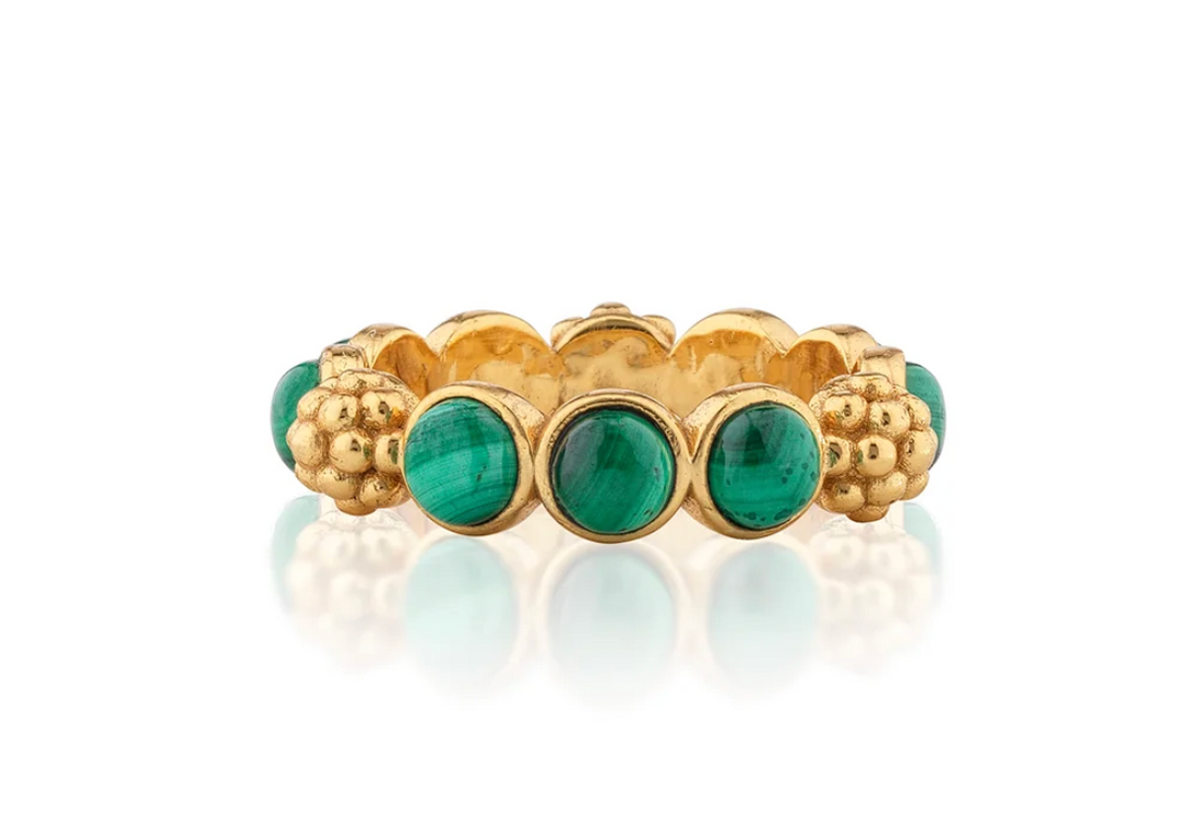Berry Gem Ring - Malachite