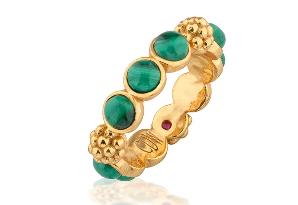 Berry Gem Ring - Malachite