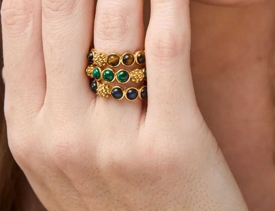 Berry Gem Ring - Malachite