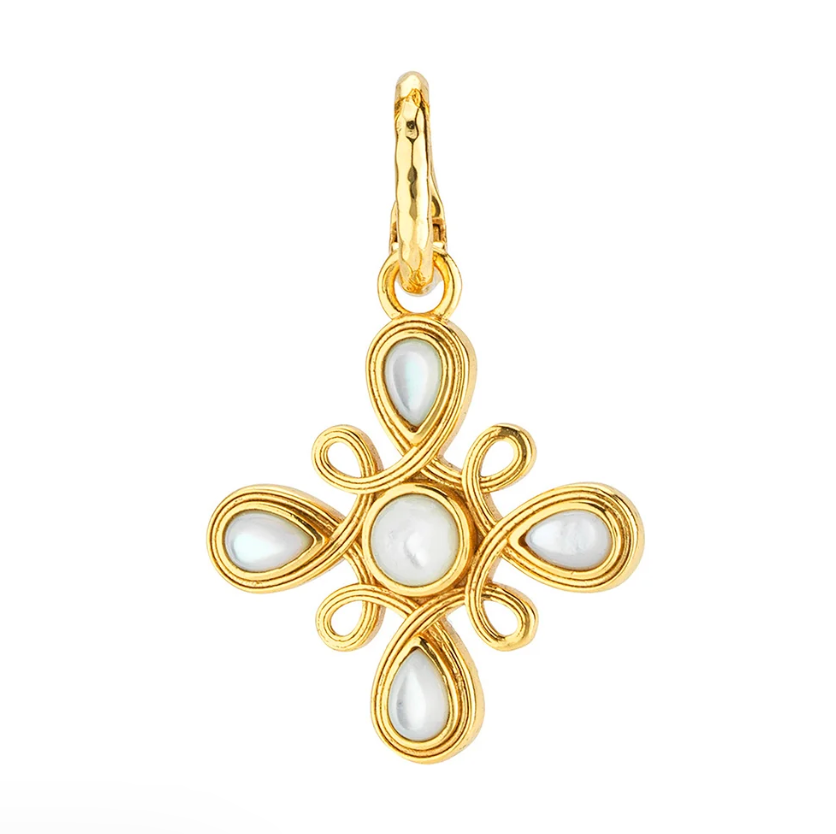 Monique Gem Charm/Pendant - Mother of Pearl