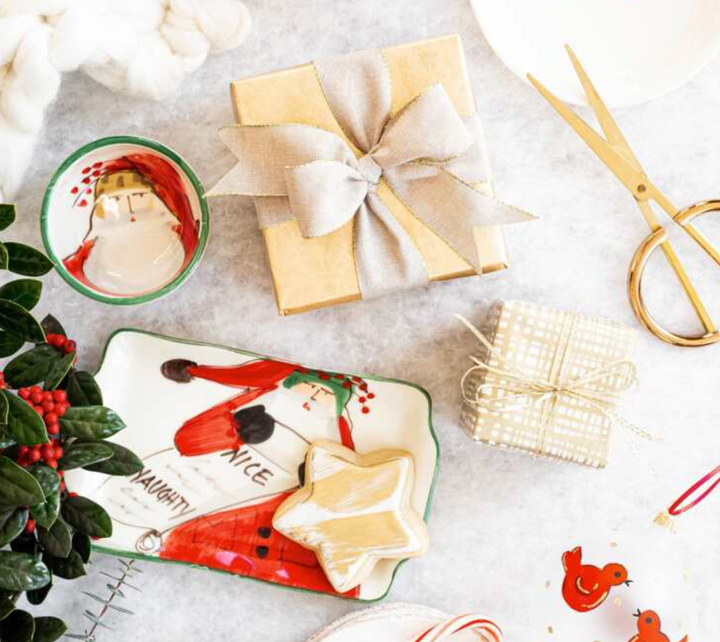 Old St. Nick Rectangular Plate  - Naughty or Nice