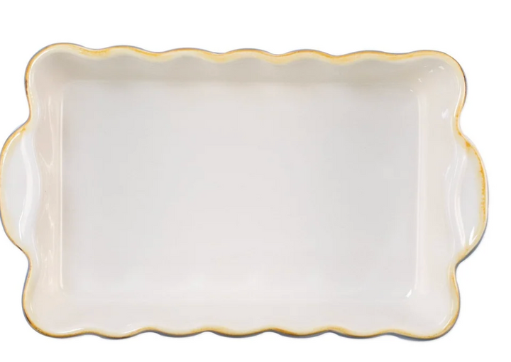 Italian Bakers Blue Small Rectangular Baker