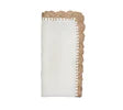 Shell Edge Napkin in White & Natural