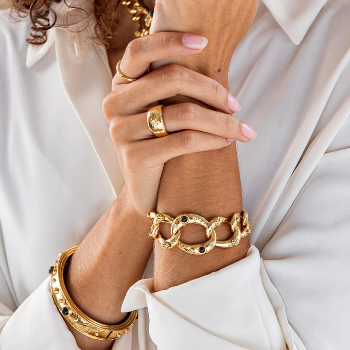 Cleopatra Ring Band - Gold