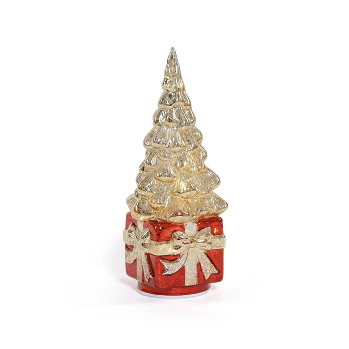 LED Rotating Tree on Present