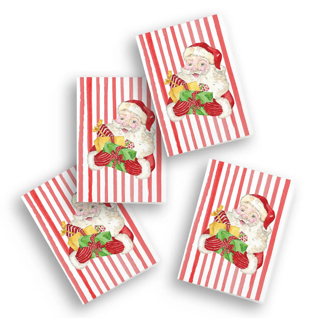Santa with Presents Enclosure Cards (Pack of 4)