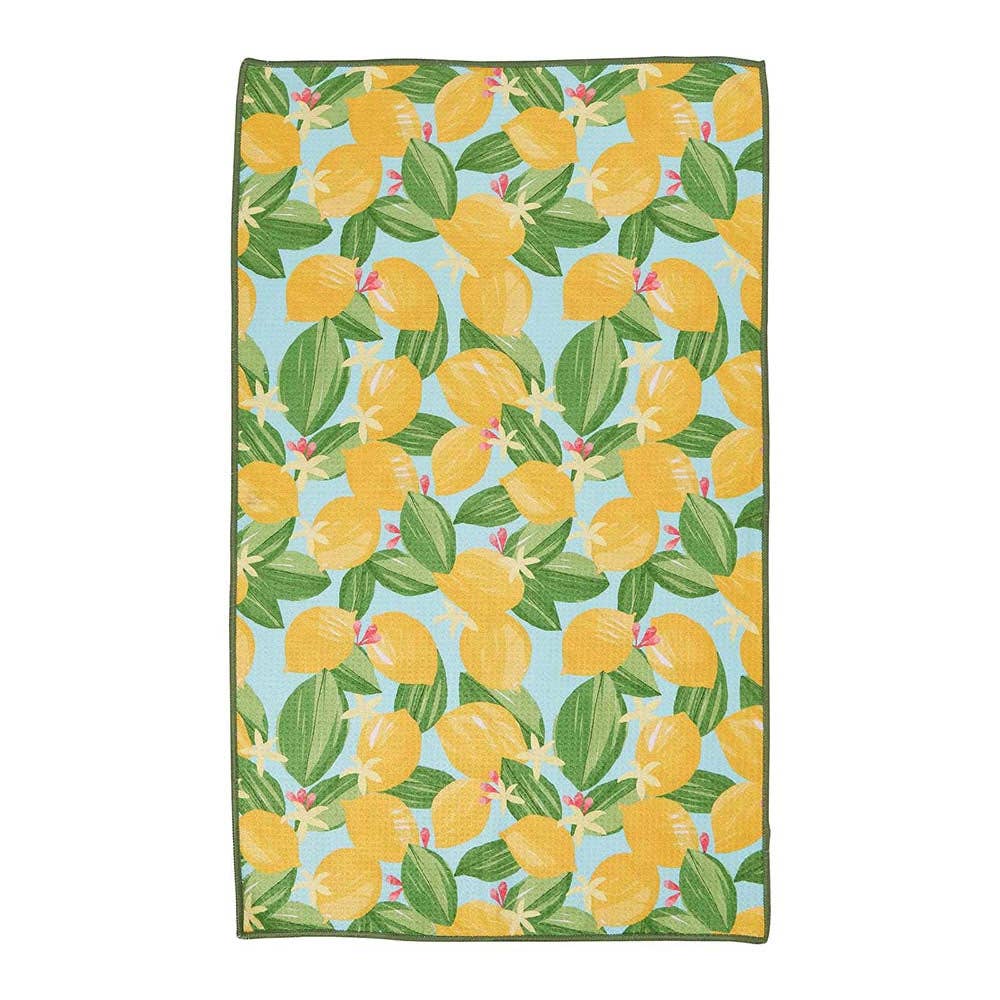Lemon Blossoms Eco Kitchen Tea Towel
