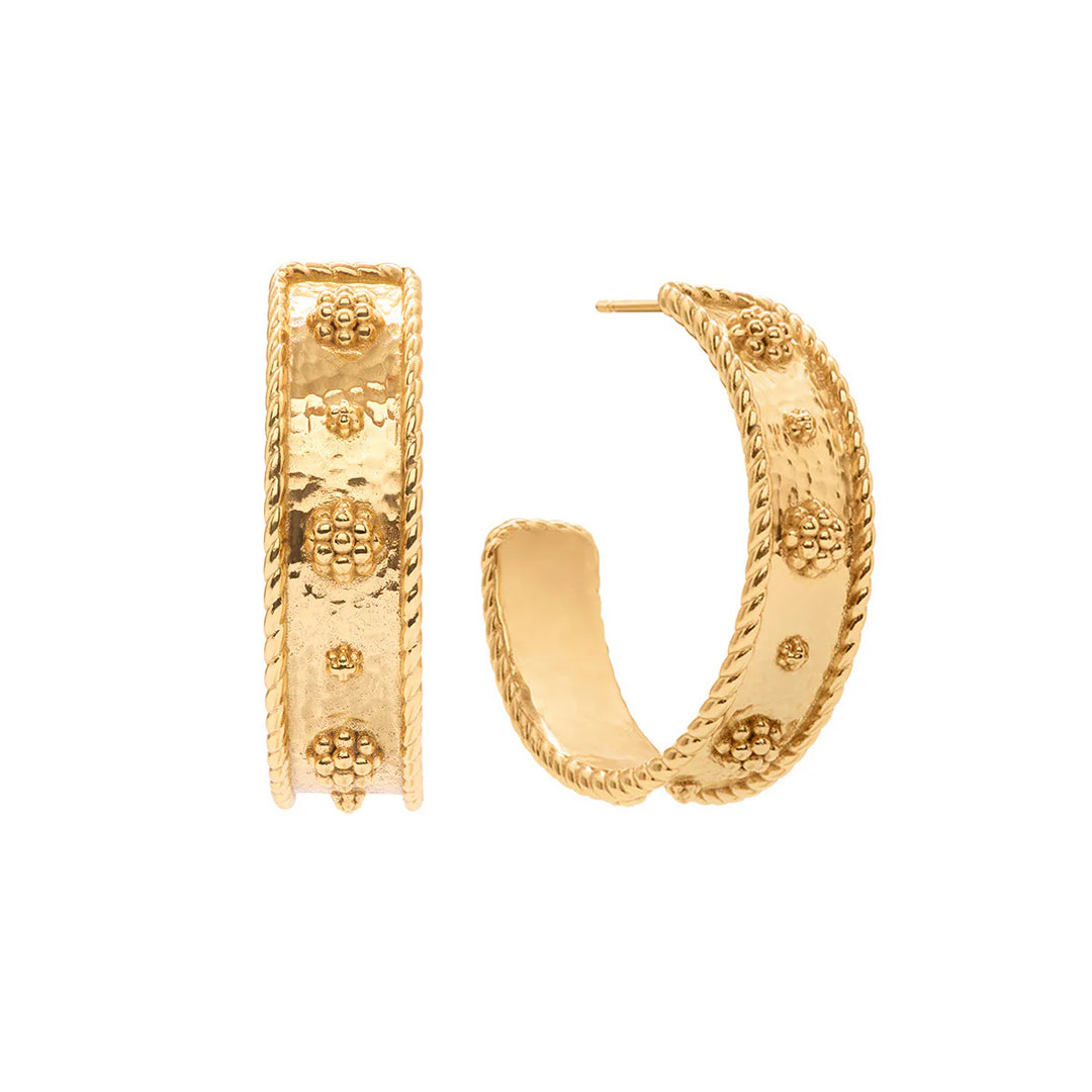 Berry Classic Hoop Earrings - Gold