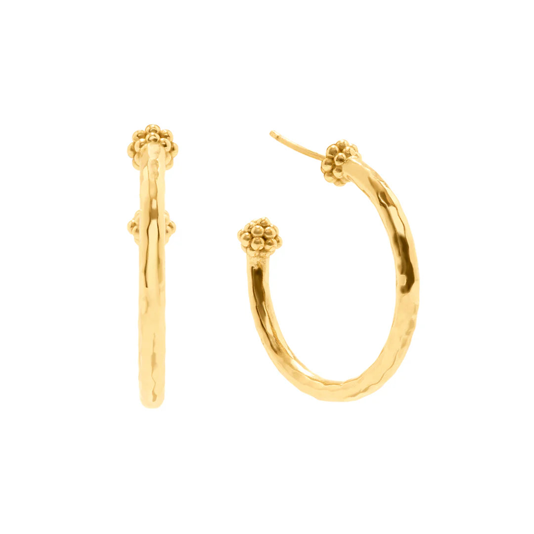 Berry Slice Hoop Earrings - Gold